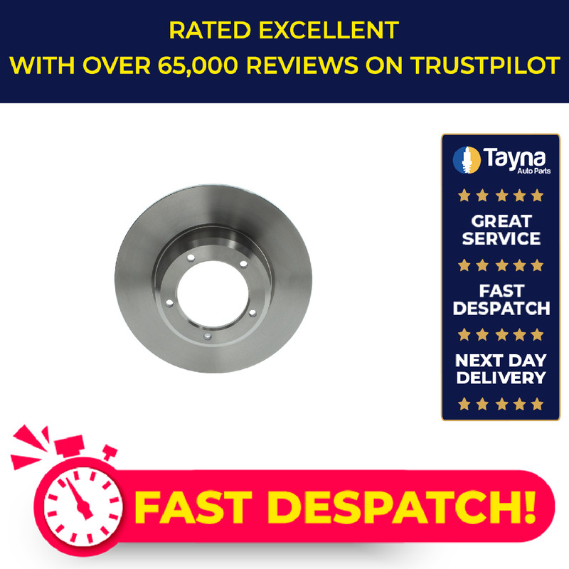 2x Brake Discs Pair Solid fits LAND ROVER 100/127 LDH Front 2.3 2.3D 2.5D Set