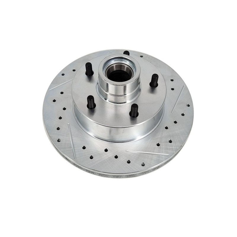 Front Disc Brake Conversion Kit For 1949-54 Chevy/53-62 Corvette Drilled/Slotted gallery