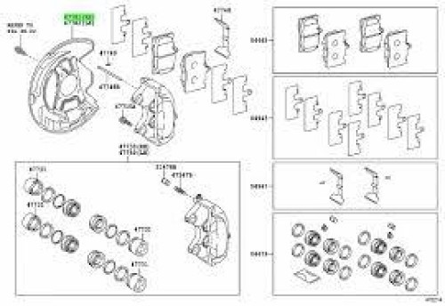 Genuine Toyota OEM LEXUS IS250/350 Cover Disc Brake Dust Front RH 47781-22200 gallery