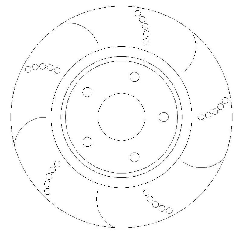Front Brake Discs with Mintex Pads to fit Honda Civic Type R FN2 Dimpled Grooved gallery