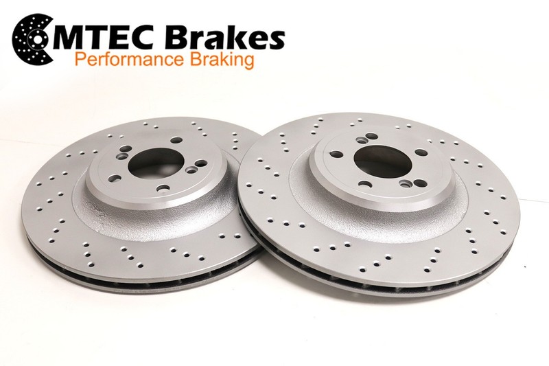 Rear 370mm MTEC Brake Discs for BMW M2 F87, M3 F80, M4 F82 F83 GEOMET Coated gallery
