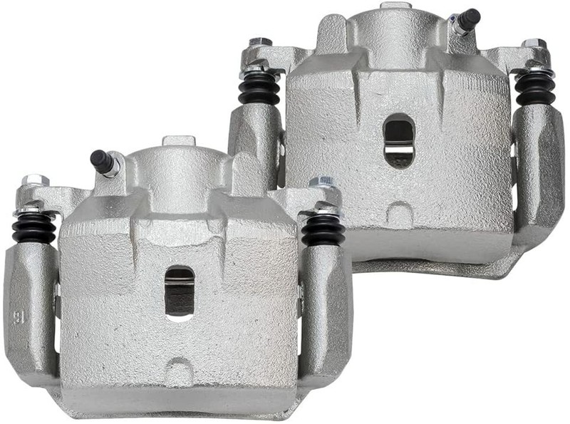 Front Drilled Rotors + Brake Calipers & Ceramic Brake Pads for 2006-12 Malibu G6 gallery