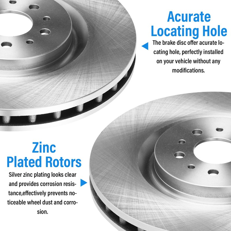 300mm Front Disc Brake Rotors for 2013-2016 Ford Fusion Lincoln MKZ gallery