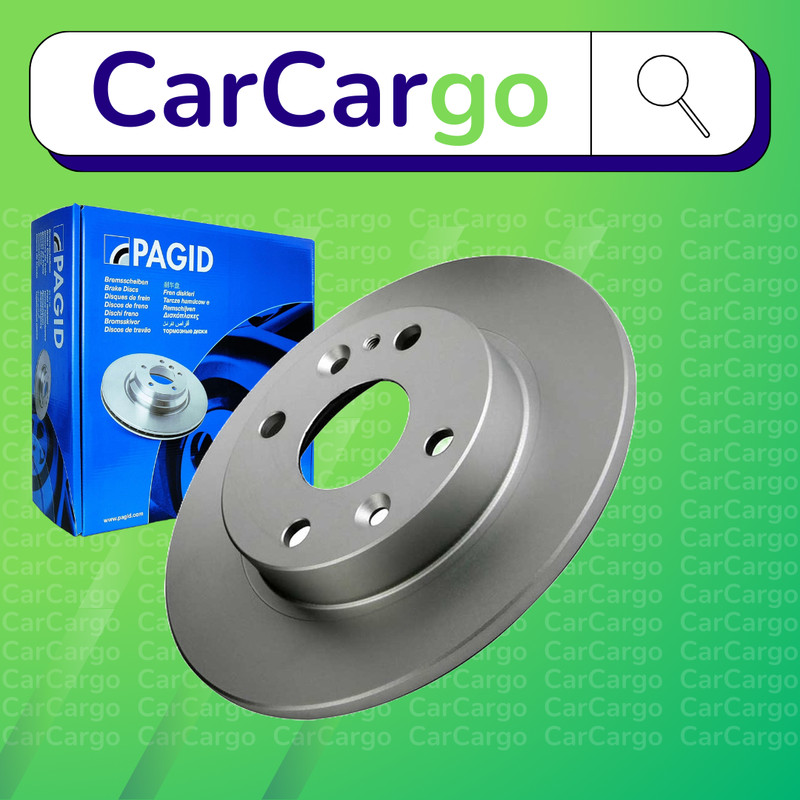 Pagid Solid Rear Brake Discs Pair For Mazda 323 F 1.8 16V GT 1989-1994 231 mm