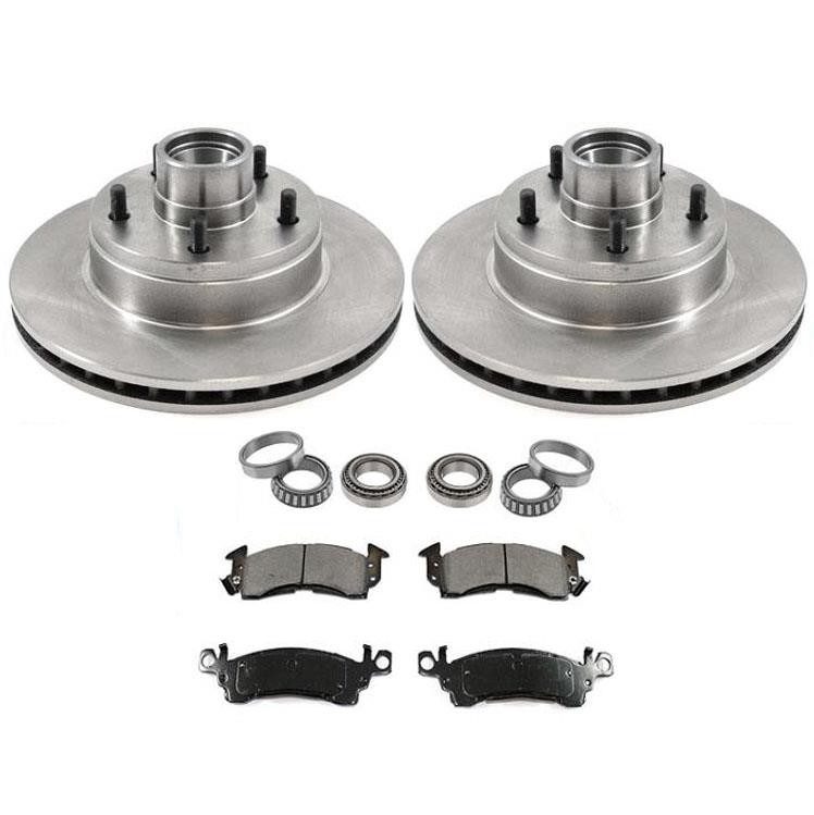 Front 11 Inch Rotor & Pads Kit Bearings 5542 Disc Brake Rotor for