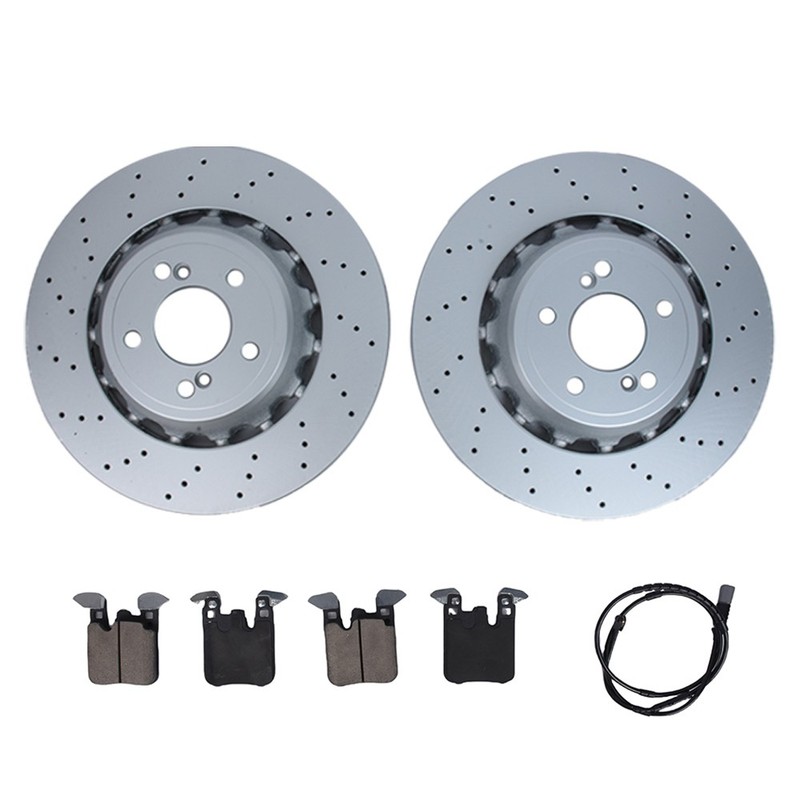 Performance Pair Set 2 Rear 370mm Brake Rotors & pads Fit BMW F80 F82 F83 F87 gallery