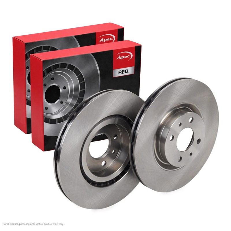 2X APEC Front Brake Discs for LANCIA MUSA 2009-12 284mm Vented DSK651