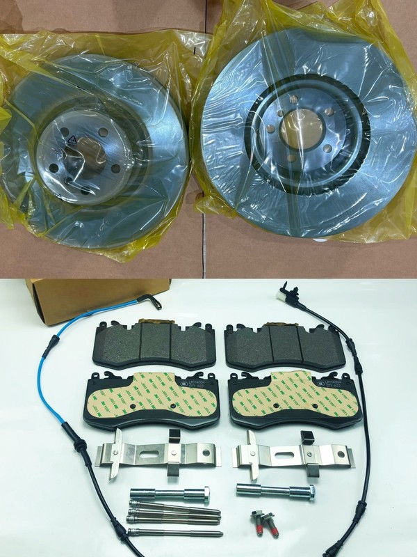 OEM Front Disc Brake Rotors&Brake Pads for 2010-2012 Land Rover Range Rover 5.0L