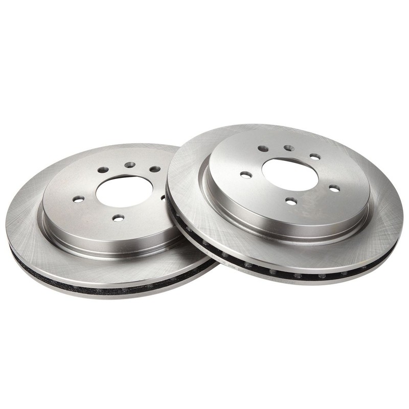 TRQ Rear Brake Rotors Set For 2003-2007 Cadillac CTS 2005-2011 STS gallery