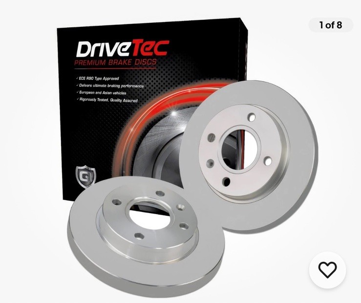 2x DriveTec DM4161C Brake Discs 58.6/58.7mm Height 302mm Outer Diameter