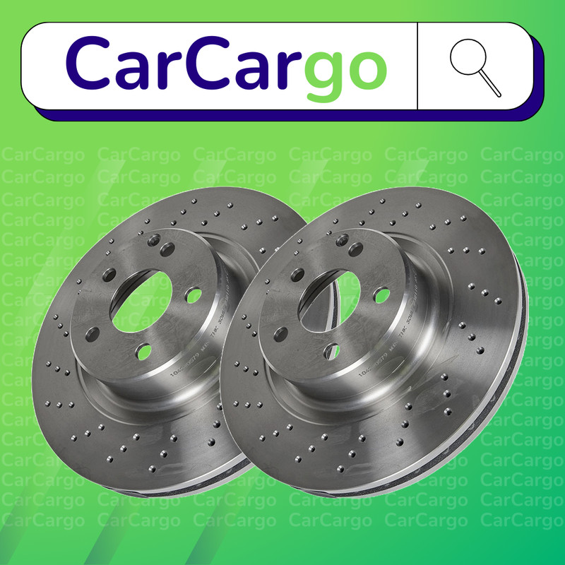 Premium Vented Front Brake Discs Mercedes S-Class CL 500 1999-2006 330 mm