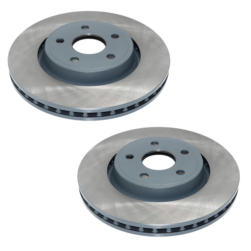 DuraGo Set of 2 Front 350mm Vented Disc Brake Rotors for Durango Grand Cherokee