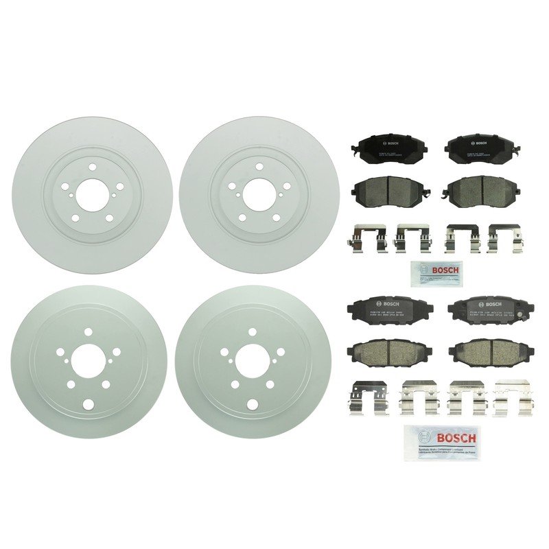 Bosch Front 293mm & Rear 285mm Brake Kit Disc Rotors Pads For Subaru BRZ 2.0 H4