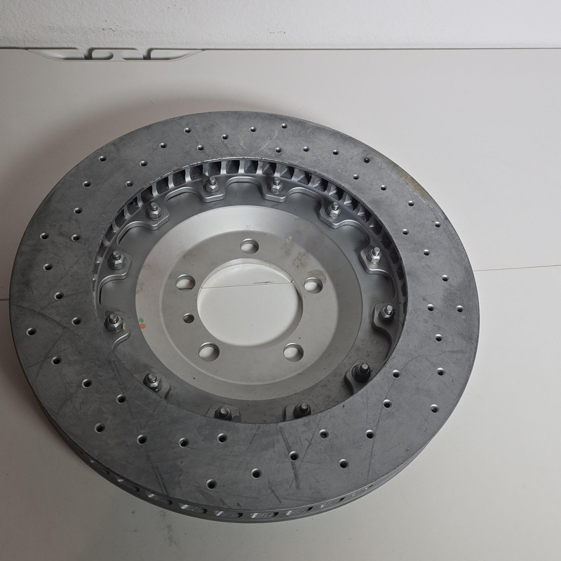 2-Piece Drilled Brake Disc Rotor Aluminum Hat Cast Iron CP2494-2489 Vented Used gallery