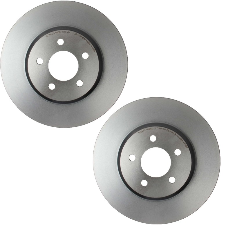 Brembo Pair Set of 2 Front 316mm Coated Brake Disc Rotors For Ford Mustang 05-12