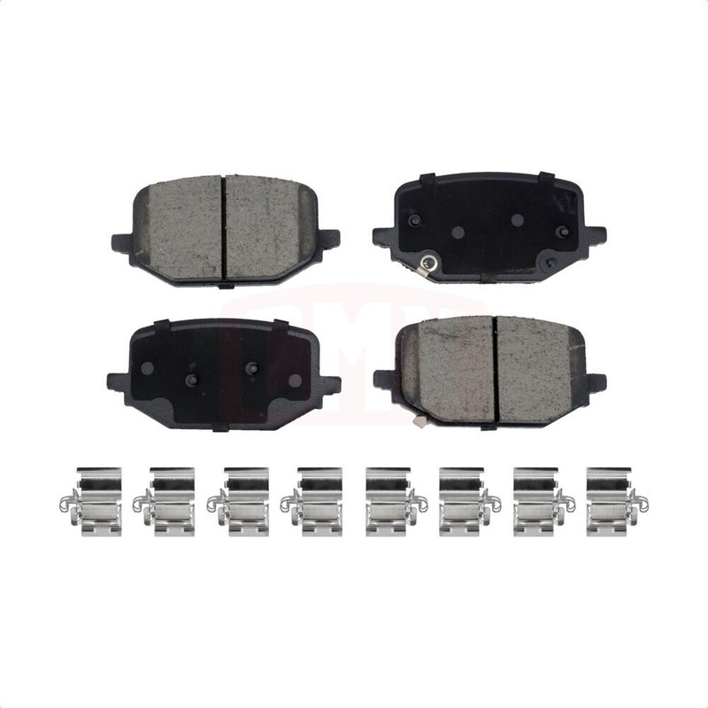 [Rear] Coated Disc Brake Rotors Ceramic Pad Kit For 2022-2024 Ford Explorer 2.3L gallery