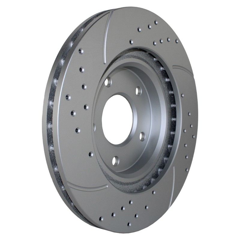 Bison Performance Front Coated Drilled 294mm Brake Disc for Chrysler Dodge Jeep gallery