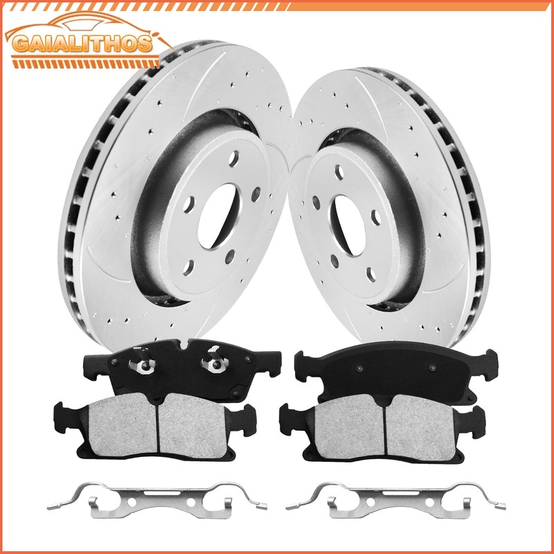 Front Brake Rotors & Pads For 2012 – 2019 2020 Jeep Grand Cherokee Dodge Durango