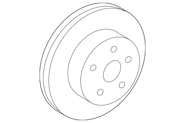 Genuine Lexus Disc Brake Rotor 43512-0E021