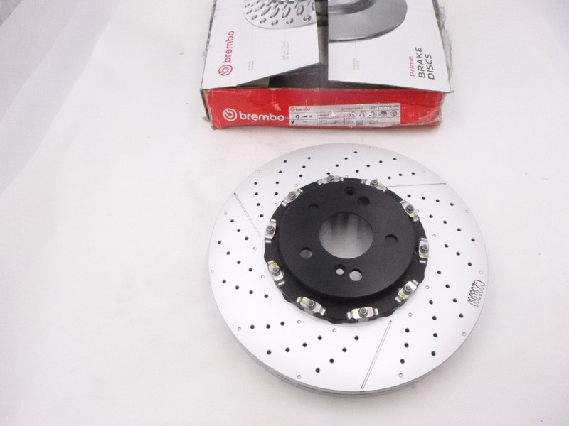 Single Brembo Drilled/Slotted Front Brake Rotor for 2008-2015 Mercedes C63