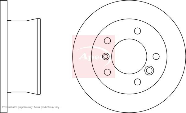2X APEC Rear Brake Discs for VW LT Mk II Bus 1996-2006 272mm Solid DSK814 gallery