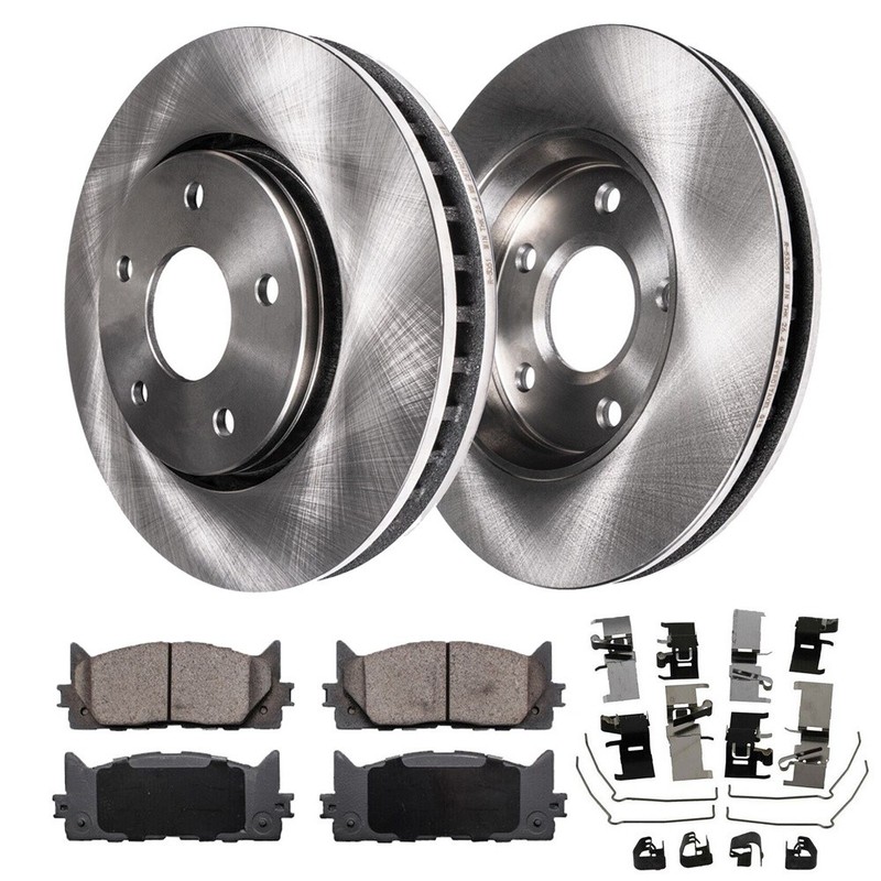 For Toyota Camry Brake Rotors with Brake Pads Front 296mm 5 Lugs Disc Rotors