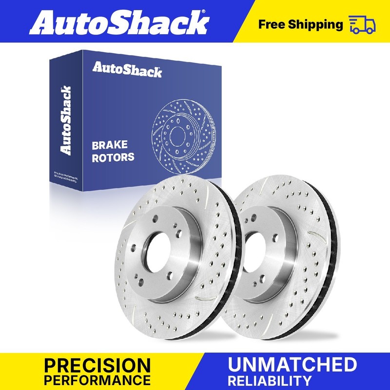 Front Drilled Slotted Brake Rotors for Mitsubishi, Galant 2000-2012