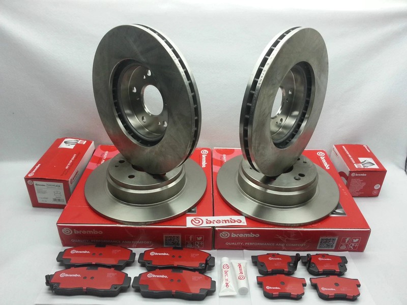 Genuine Brembo Set Front & Rear Rotors + Pads ( FITS 2012-2017 Lexus ES350)