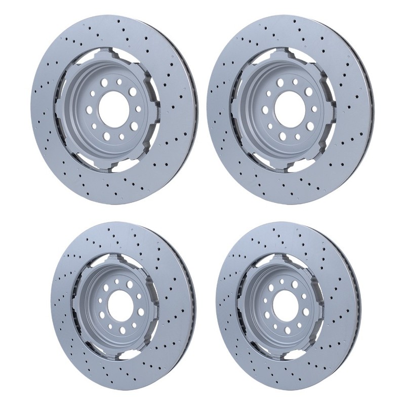 Kit Front Rear Brake Rotors For Alfa Romeo Giulia Stelvio Quadrifoglio 2017-2024 gallery