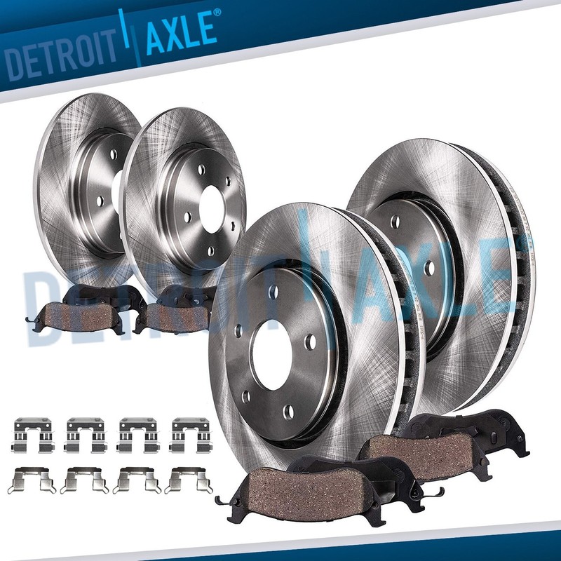 8pc Front Rear Brake Rotors Ceramic Brake Pads Kit for 2017-2019 Subaru Impreza