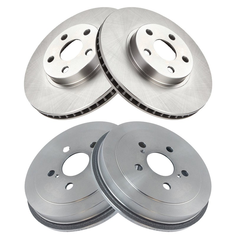 For Toyota Corolla 2003-2008 TRQ BRA84264 Front & Rear Disc Brake Rotors