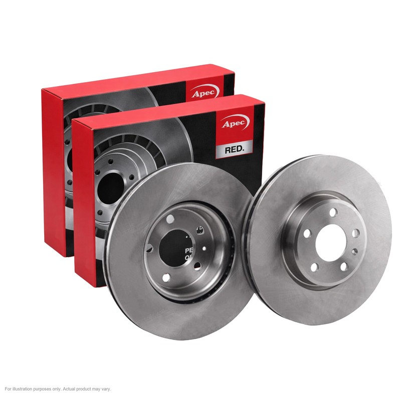 2x APEC Front Brake Discs For AUDI A6 C8 (4A2) 40 TDI Mi 150kW/204HP/1968cc
