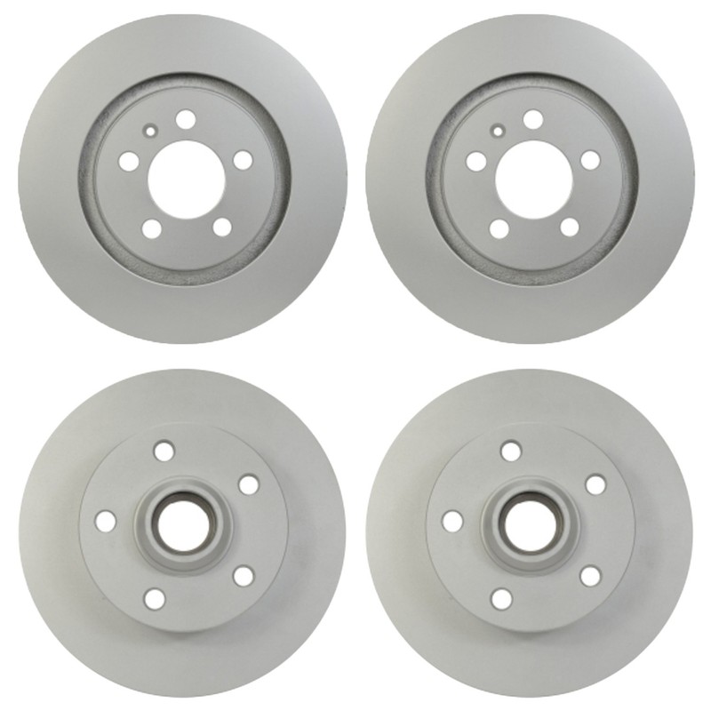 Hella Front 280mm & Rear 226mm Brake Rotors Kit For VW Corrado Golf Jetta Passat