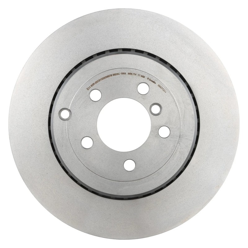For Land Rover Range Rover 10-12 Brembo UV Coated Plain Vented Rear Brake Rotor gallery