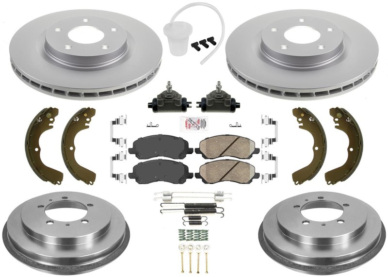 Disc Brake Rotors Pads Brake Drums Brake Shoes Fits Mitsubishi Outlander 03-04