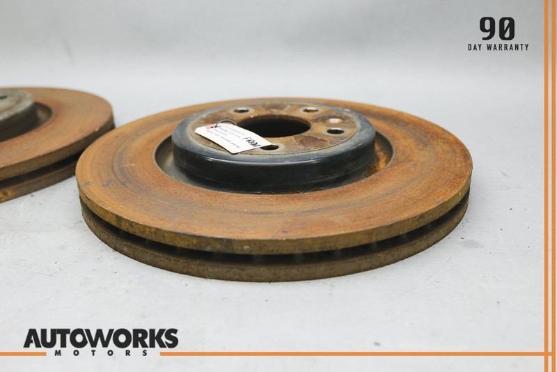 17-20 Jaguar XE X260 Front Left & Right Side Brake Rotor Disk Set of 2 OEM gallery