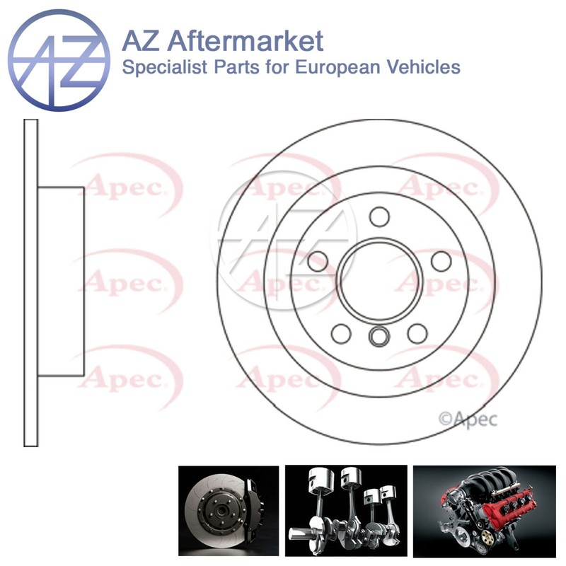 Fits BMW i3 2013- Mini Clubman 2014- Countryman 2016- AZ Rear 1x Brake Disc