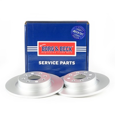 2x Brake Discs Pair Solid Rear 264mm BBD4577 Borg & Beck Set 50902167 55700592 gallery