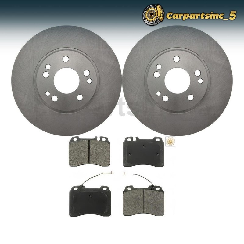 Brake Rotor Brake Pad Front 3PC for Mercedes-Benz SL500 5.0L 1994 – 1998