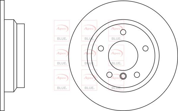 Brake Discs Pair Rear FOR E46 1.9 316i 318Ci 318i 97->02 CHOICE2/2 solid Blue gallery
