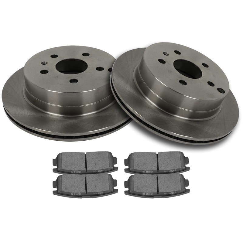 Fits 2010 2011 – 2017 CHEVROLET EQUINOX Rear Ceramic Brake Pads And Rotors Discs