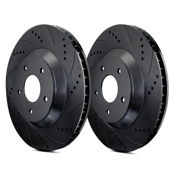 For Audi A8 97-99 ATL Autosports Drilled & Slotted Rear Brake Rotors