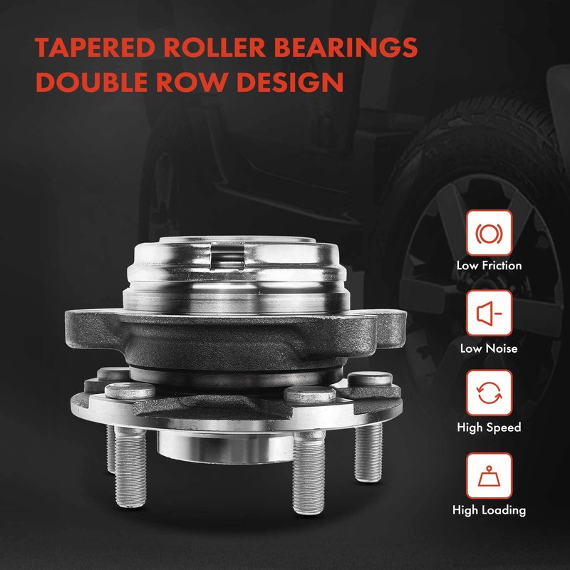 Disc Rotor & Ceramic Pads & Wheel Hub Bearing for Nissan Altima 2007-2012 Front gallery