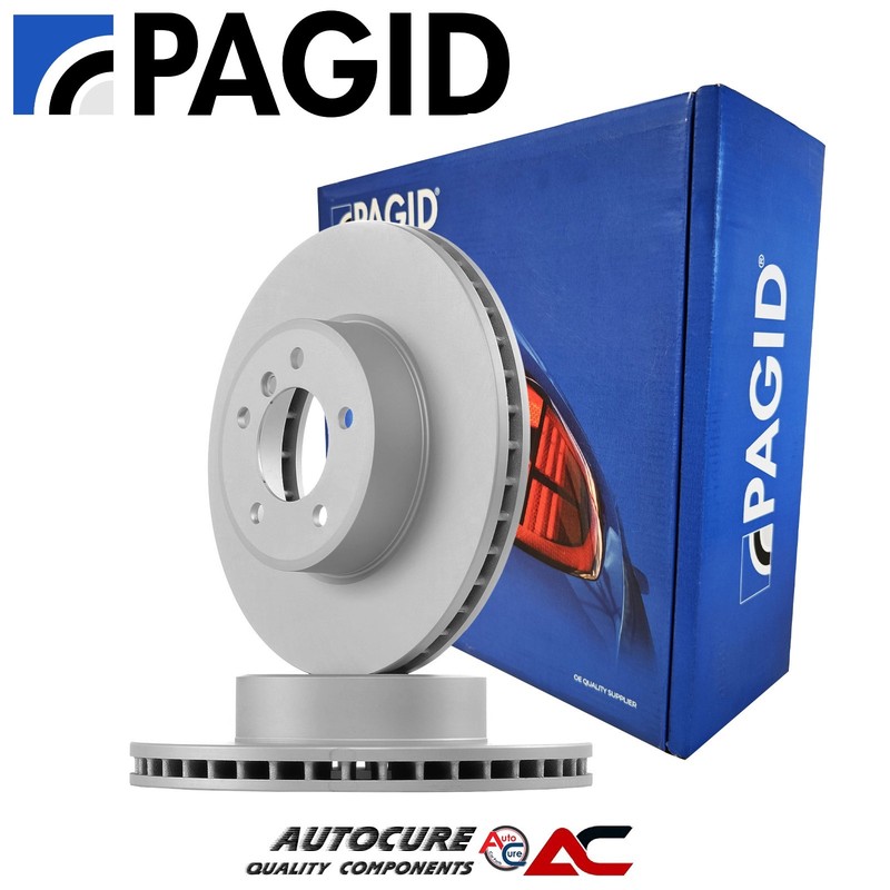 FOR BMW 5 SERIES 525D 525i 530D 530i XDRIVE MK5 PAGID COATED FRONT BRAKE DISCS