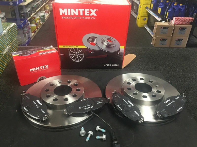 AUDI A4 A5 1.4 1.8 2.0 3.0 3.2 TDI TFSI FSI MINTEX FRONT BRAKE DISCS BRAKE PADS