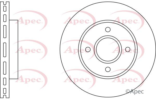 Brake Discs Pair Front FOR FORD MONDEO I 1.6 1.8 2.0 93->96 CHOICE2/2 Apec gallery
