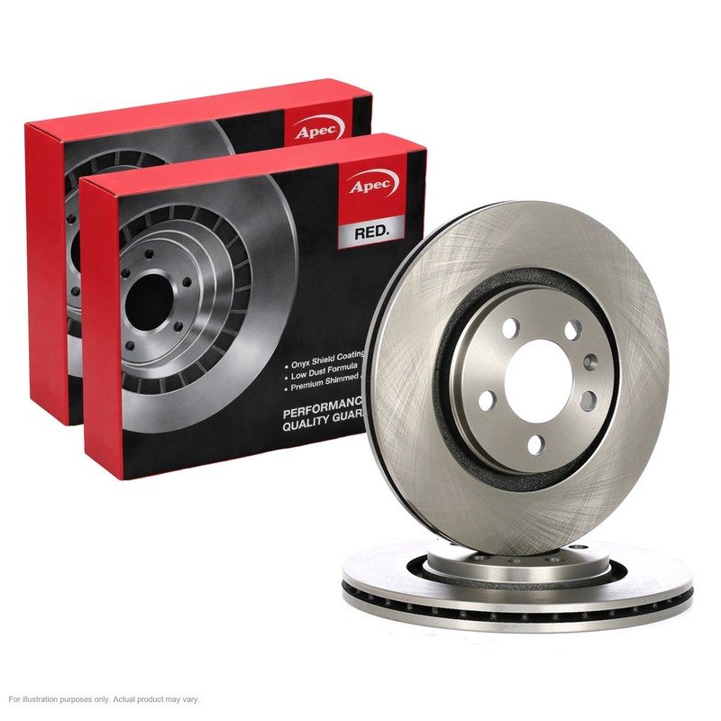 2X APEC Front Brake Discs for VW BORA 2005-14 280mm Vented DSK774