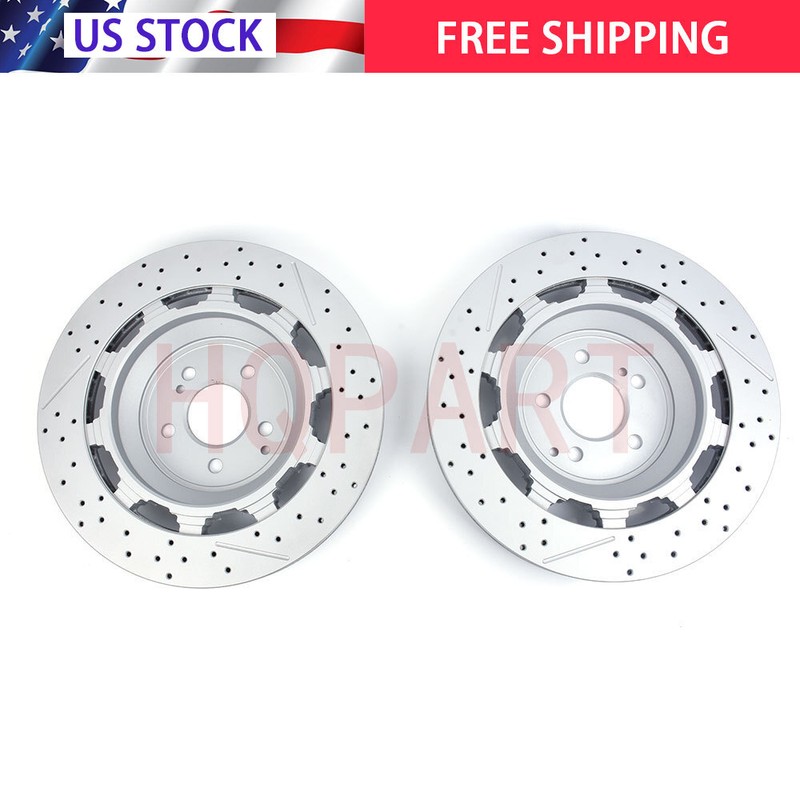 Rear Brake Rotors Kit Fits For Benz W222 S450 S63 S65 AMG 2014-2020 US