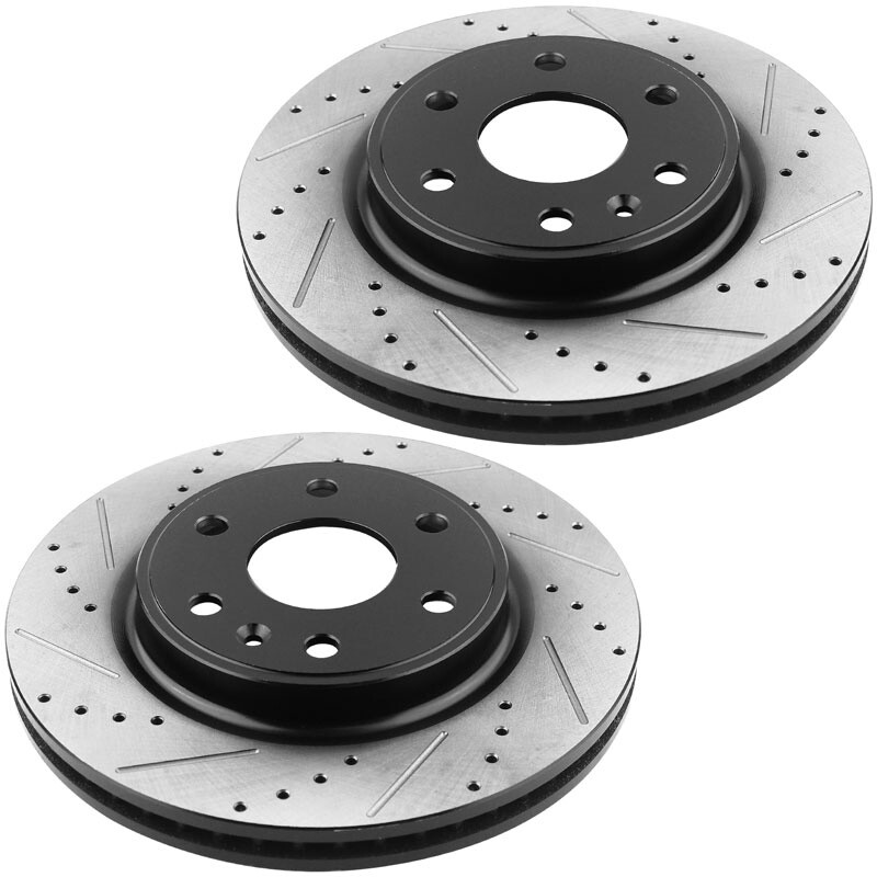Front Drilled Rotors Brake Pads for Buick Enclave Traverse GMC Acadia C17 gallery