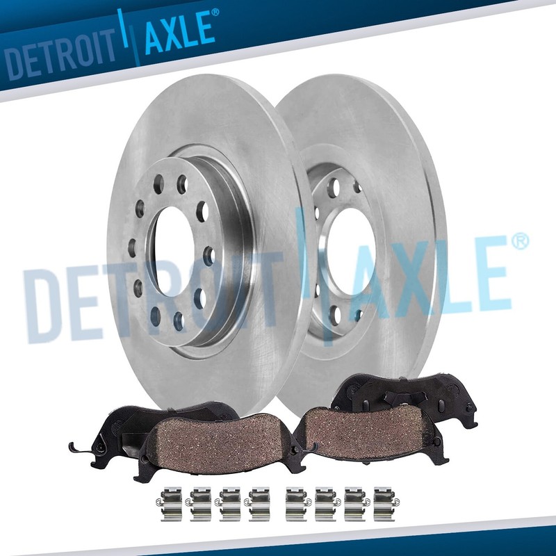 Rear Brake Rotors Ceramic Brake Pads for 2015 – 2017 Chrysler 200 BRF Brake Code